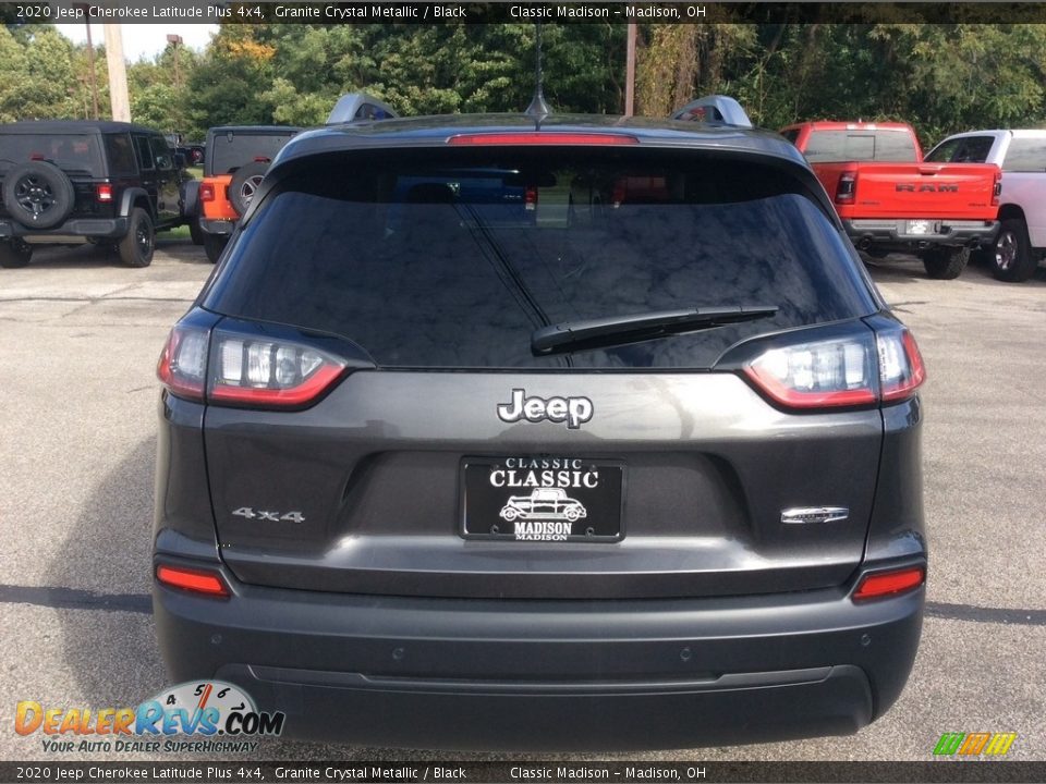 2020 Jeep Cherokee Latitude Plus 4x4 Granite Crystal Metallic / Black Photo #8
