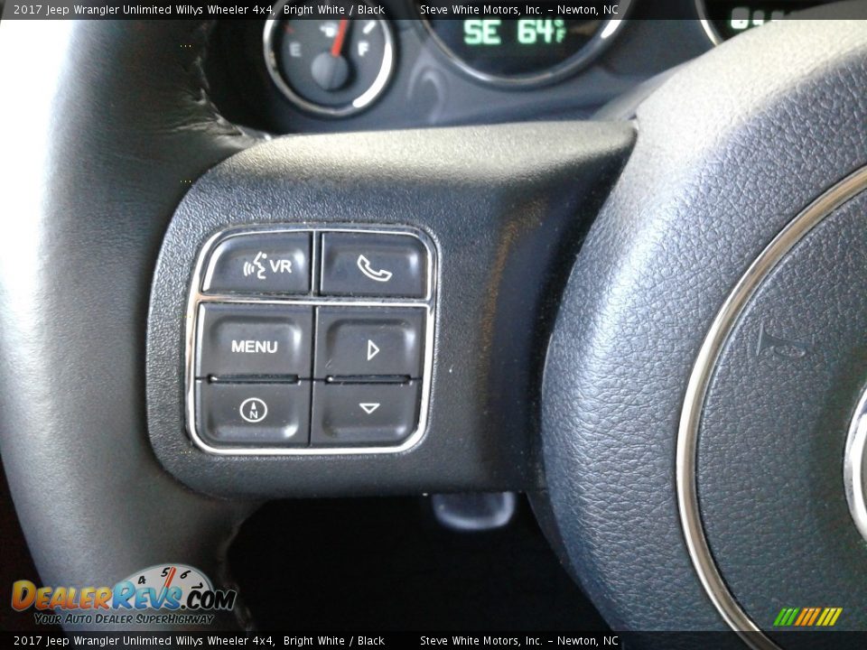 2017 Jeep Wrangler Unlimited Willys Wheeler 4x4 Bright White / Black Photo #17