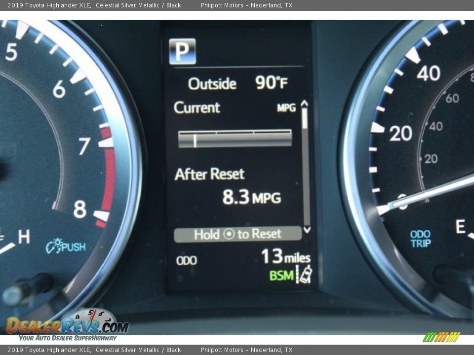 2019 Toyota Highlander XLE Celestial Silver Metallic / Black Photo #15