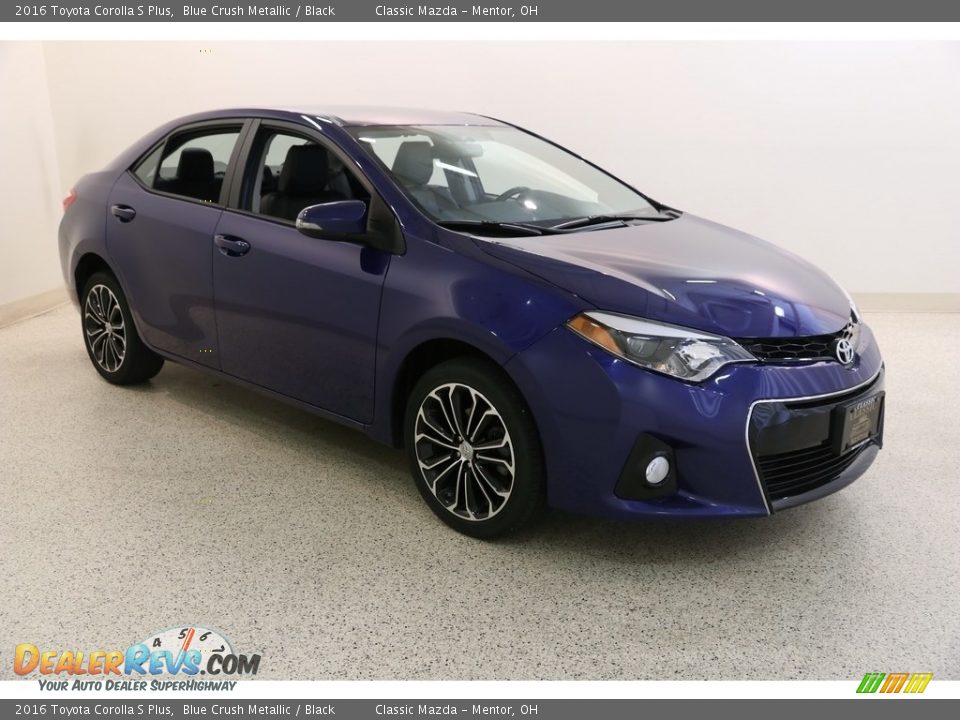 2016 Toyota Corolla S Plus Blue Crush Metallic / Black Photo #1
