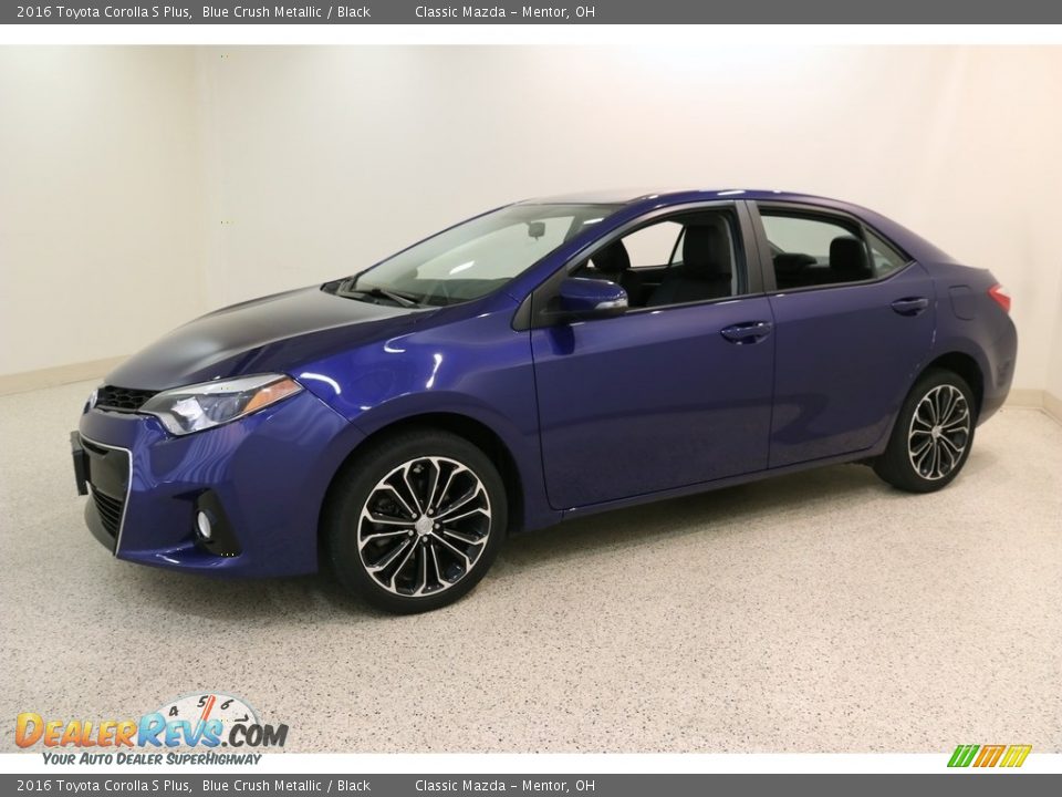 2016 Toyota Corolla S Plus Blue Crush Metallic / Black Photo #3