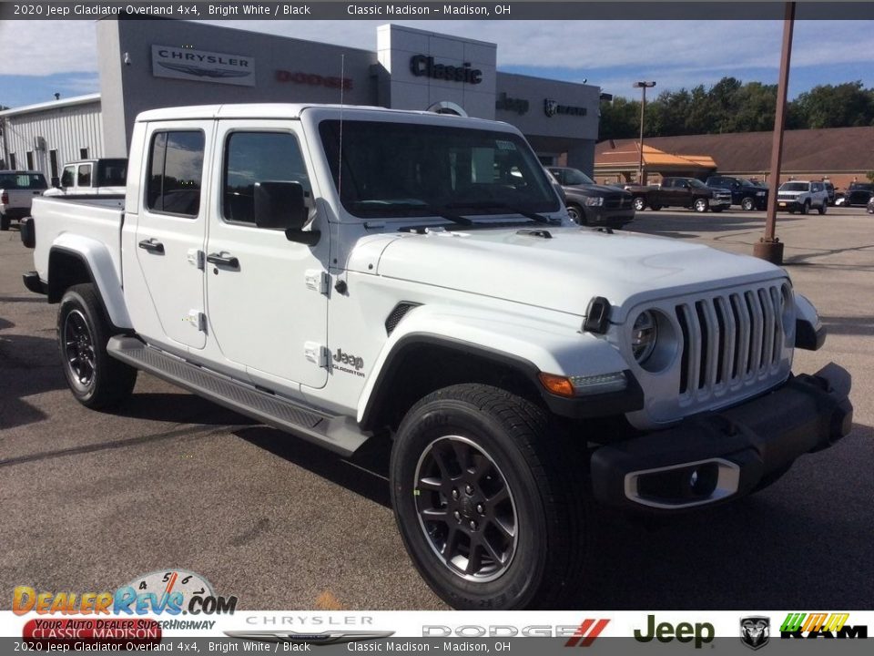 2020 Jeep Gladiator Overland 4x4 Bright White / Black Photo #1