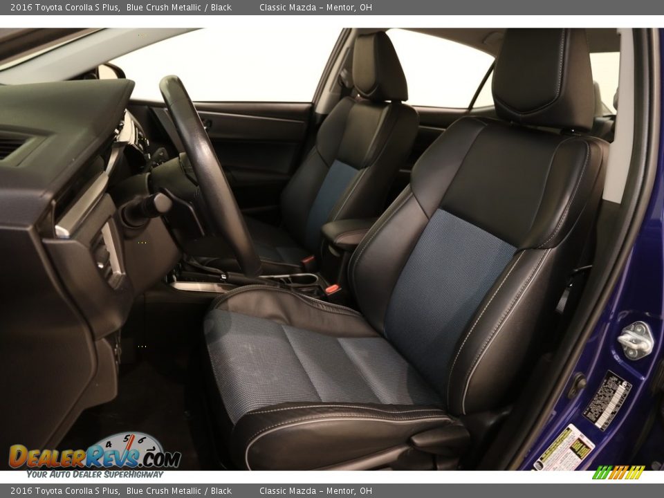 2016 Toyota Corolla S Plus Blue Crush Metallic / Black Photo #5