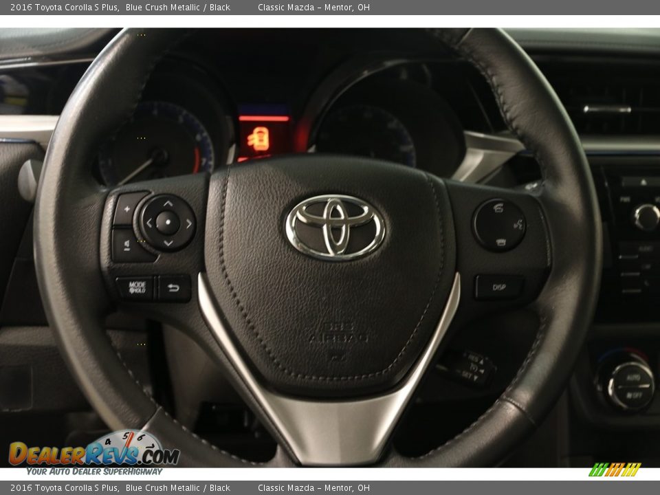 2016 Toyota Corolla S Plus Blue Crush Metallic / Black Photo #6