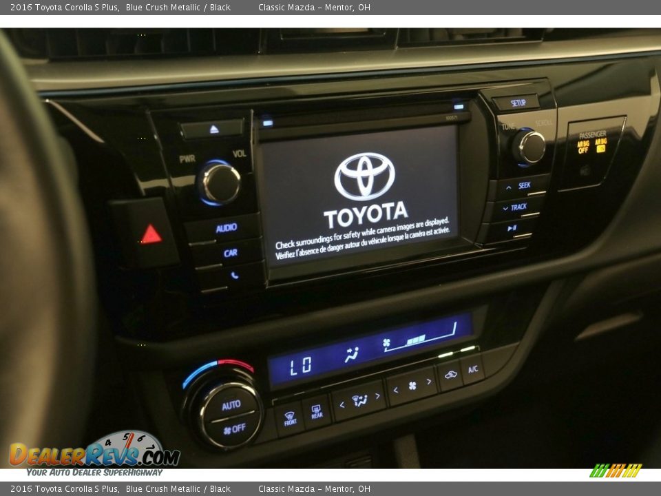 2016 Toyota Corolla S Plus Blue Crush Metallic / Black Photo #8