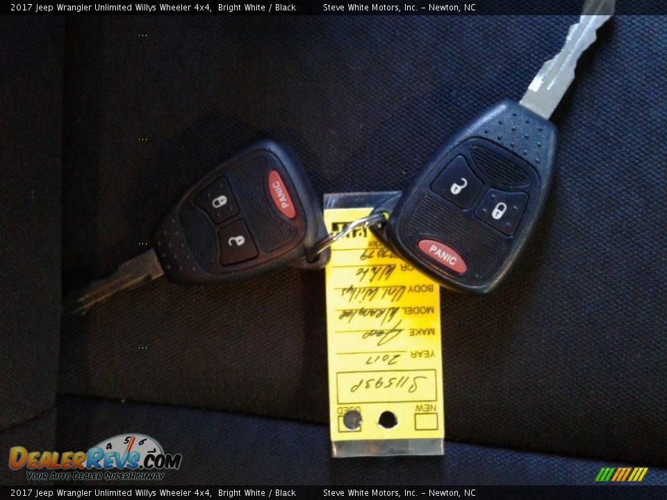 2017 Jeep Wrangler Unlimited Willys Wheeler 4x4 Bright White / Black Photo #27