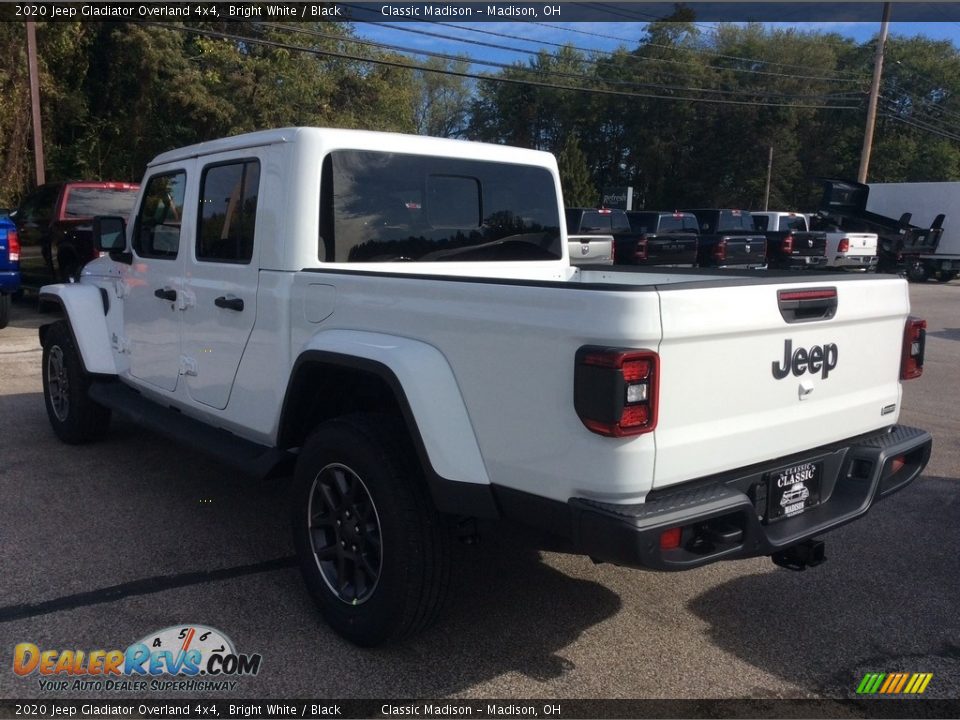 2020 Jeep Gladiator Overland 4x4 Bright White / Black Photo #7