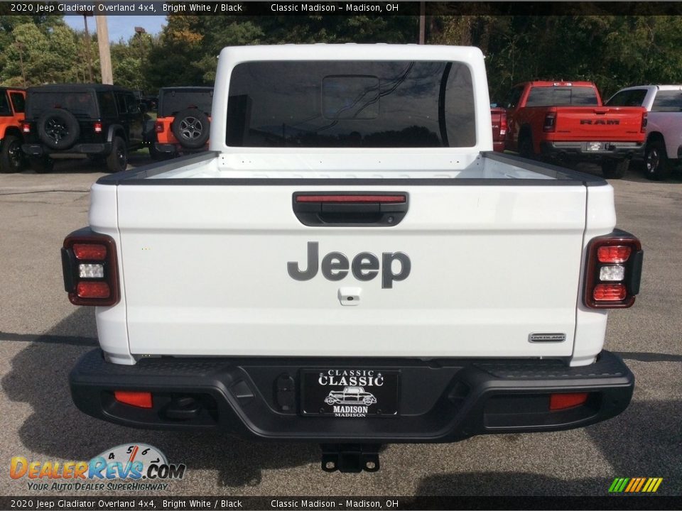 2020 Jeep Gladiator Overland 4x4 Bright White / Black Photo #8
