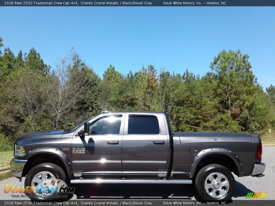 2018 Ram 2500 Tradesman Crew Cab 4x4 Granite Crystal Metallic / Black/Diesel Gray Photo #2