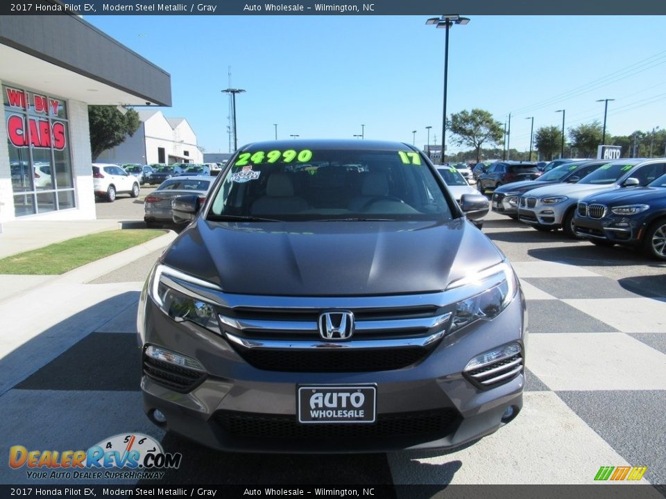 2017 Honda Pilot EX Modern Steel Metallic / Gray Photo #2