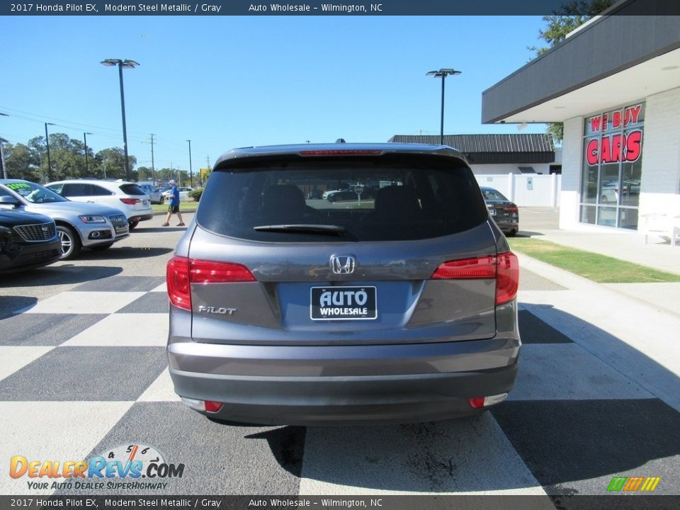2017 Honda Pilot EX Modern Steel Metallic / Gray Photo #4