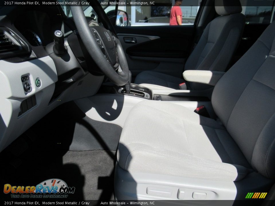2017 Honda Pilot EX Modern Steel Metallic / Gray Photo #10