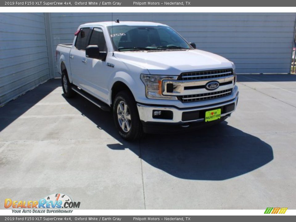 2019 Ford F150 XLT SuperCrew 4x4 Oxford White / Earth Gray Photo #2