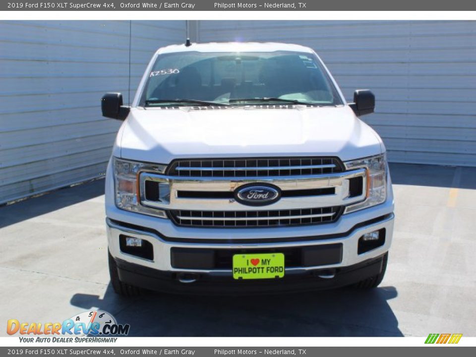 2019 Ford F150 XLT SuperCrew 4x4 Oxford White / Earth Gray Photo #3