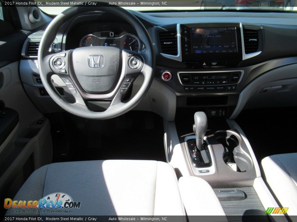 2017 Honda Pilot EX Modern Steel Metallic / Gray Photo #14