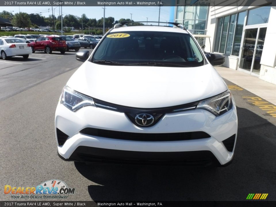 2017 Toyota RAV4 LE AWD Super White / Black Photo #5