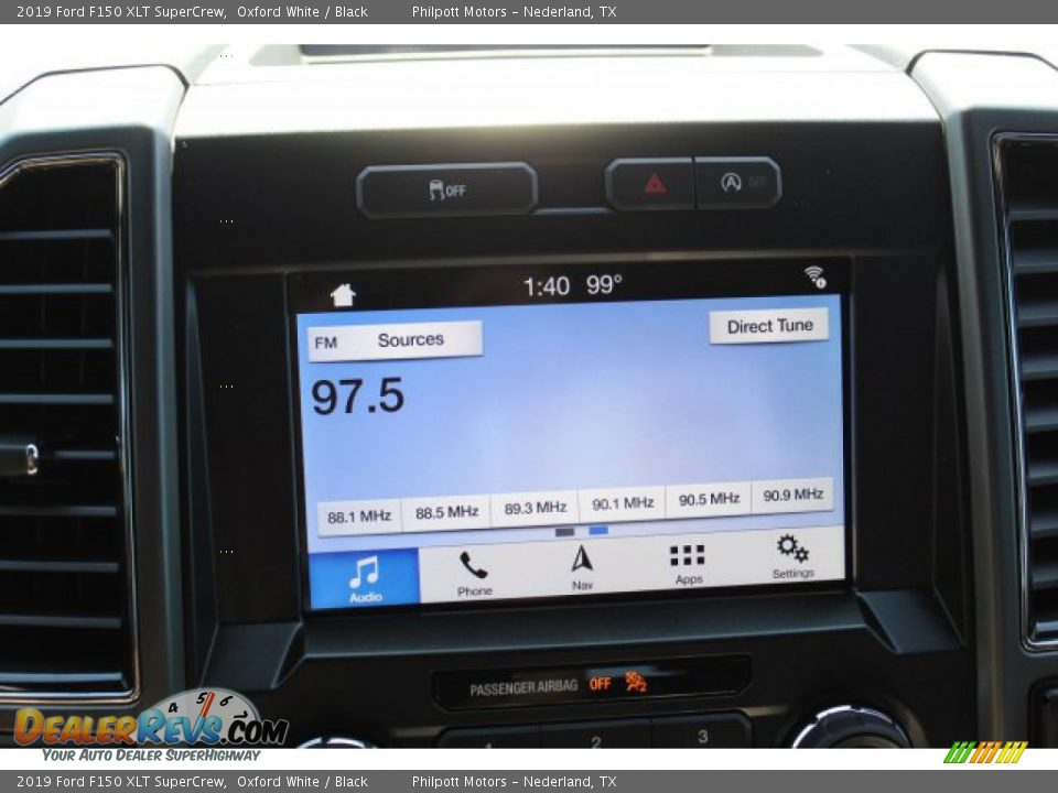 2019 Ford F150 XLT SuperCrew Oxford White / Black Photo #13