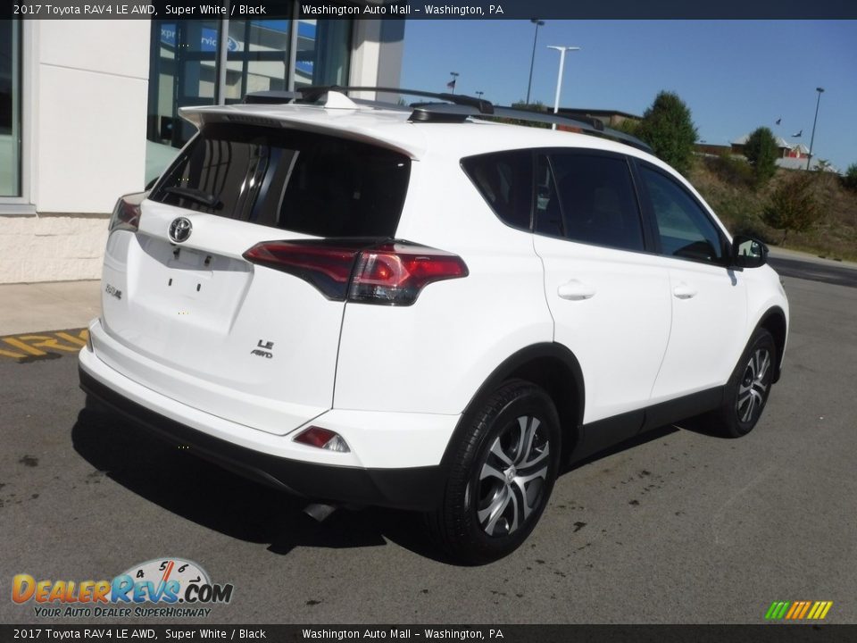 2017 Toyota RAV4 LE AWD Super White / Black Photo #10