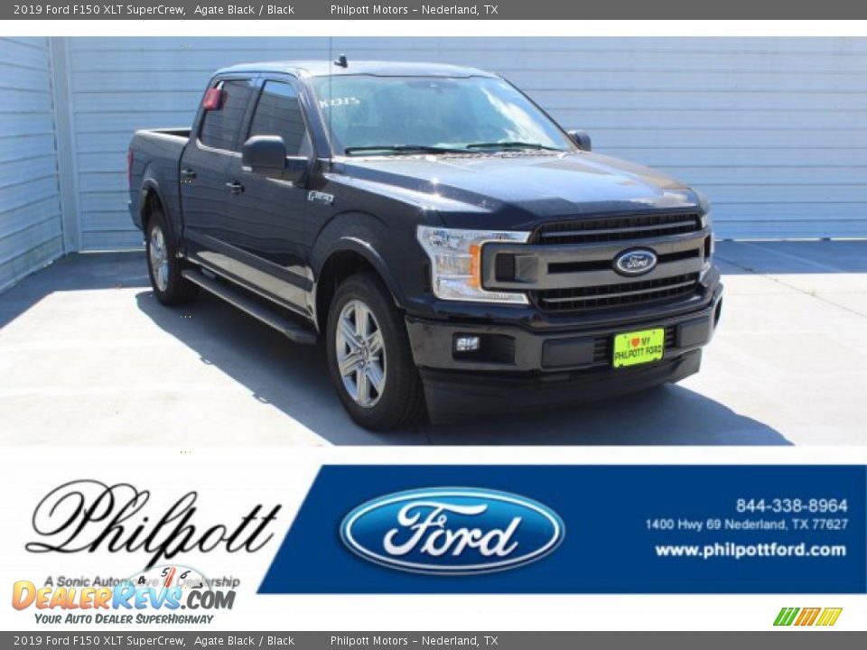 2019 Ford F150 XLT SuperCrew Agate Black / Black Photo #1