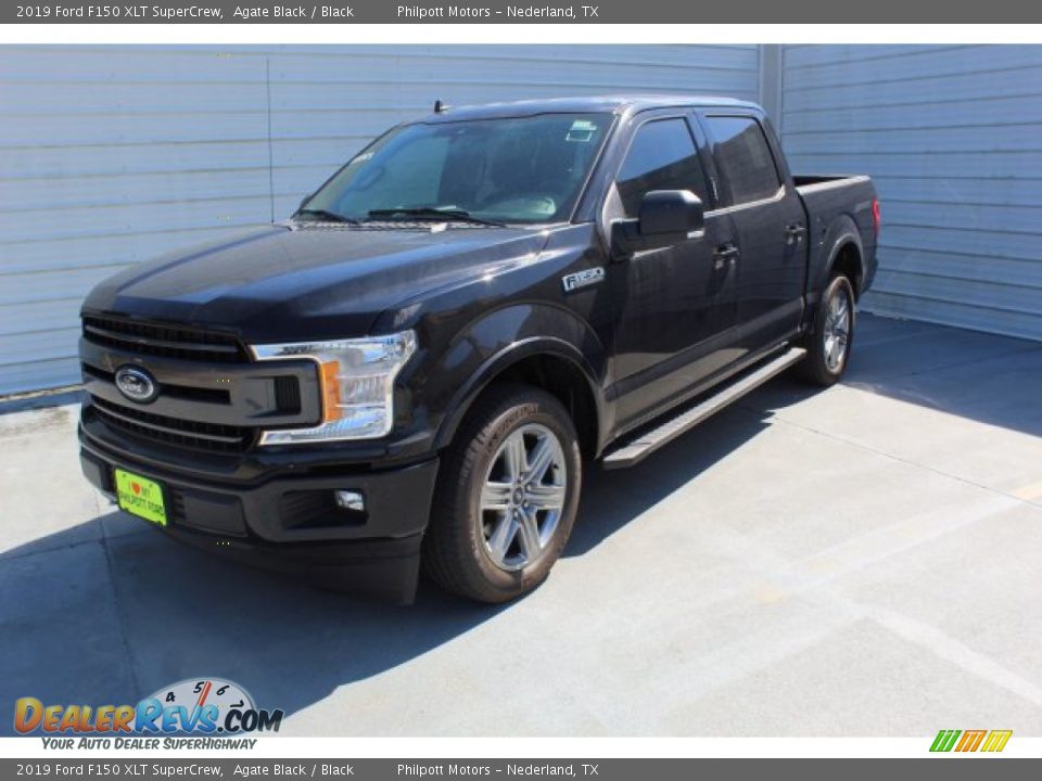 2019 Ford F150 XLT SuperCrew Agate Black / Black Photo #4