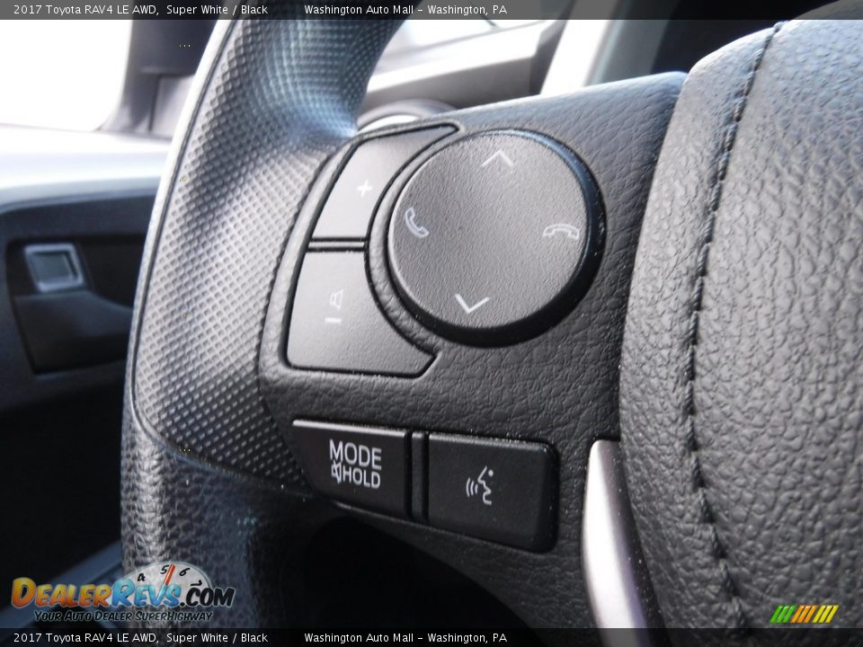 2017 Toyota RAV4 LE AWD Super White / Black Photo #20