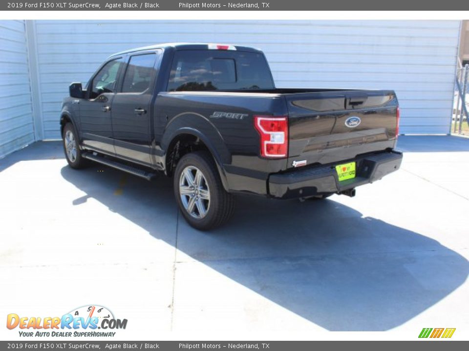2019 Ford F150 XLT SuperCrew Agate Black / Black Photo #6