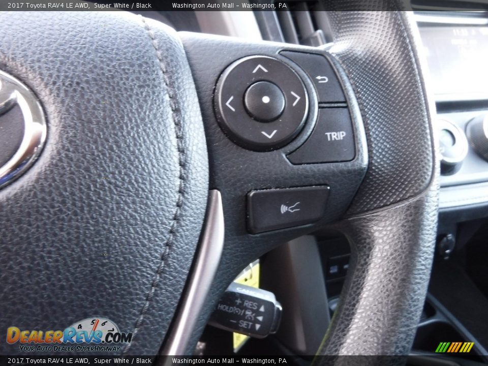 2017 Toyota RAV4 LE AWD Super White / Black Photo #21