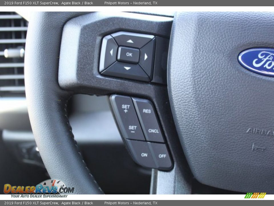 2019 Ford F150 XLT SuperCrew Agate Black / Black Photo #12