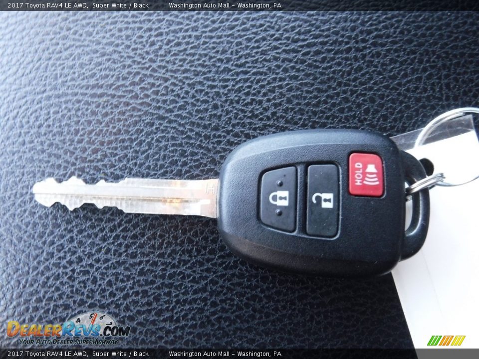 2017 Toyota RAV4 LE AWD Super White / Black Photo #26