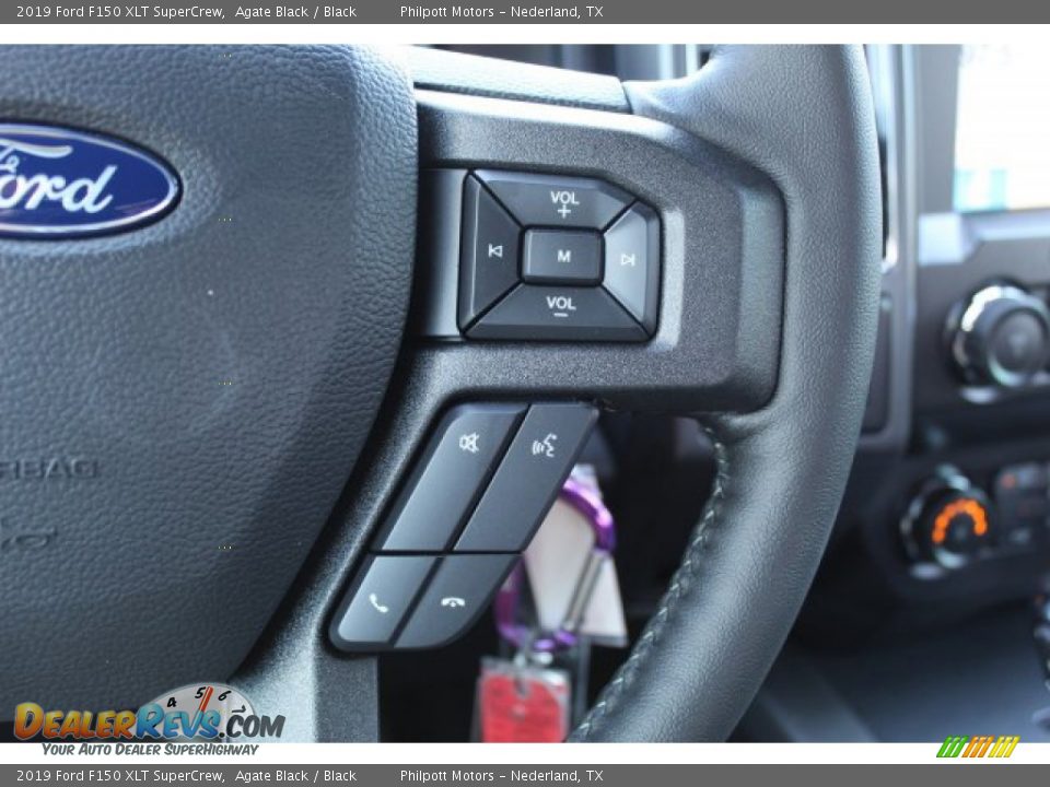 2019 Ford F150 XLT SuperCrew Agate Black / Black Photo #13
