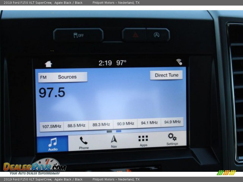 2019 Ford F150 XLT SuperCrew Agate Black / Black Photo #16