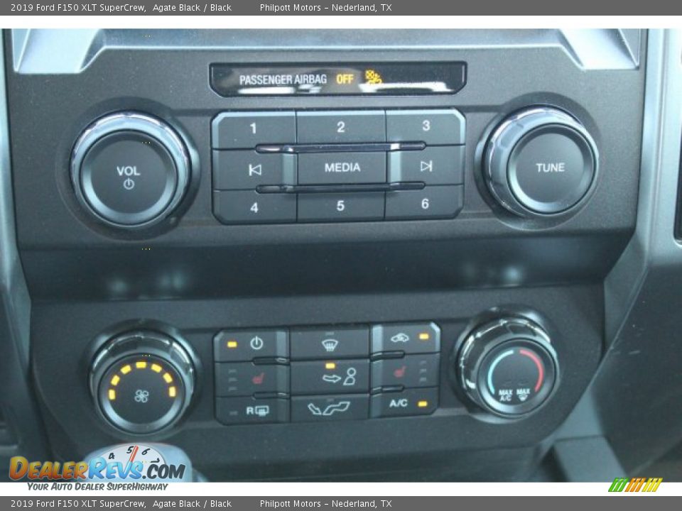 2019 Ford F150 XLT SuperCrew Agate Black / Black Photo #17
