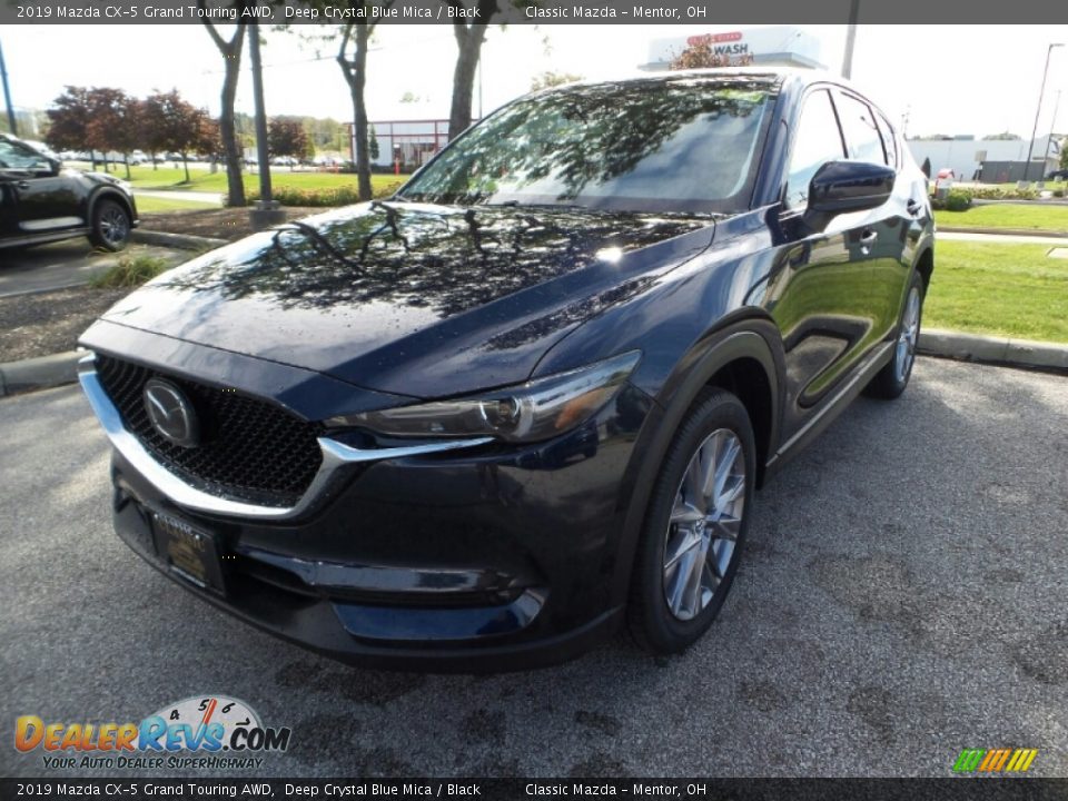 2019 Mazda CX-5 Grand Touring AWD Deep Crystal Blue Mica / Black Photo #3