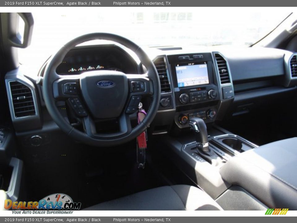 2019 Ford F150 XLT SuperCrew Agate Black / Black Photo #21