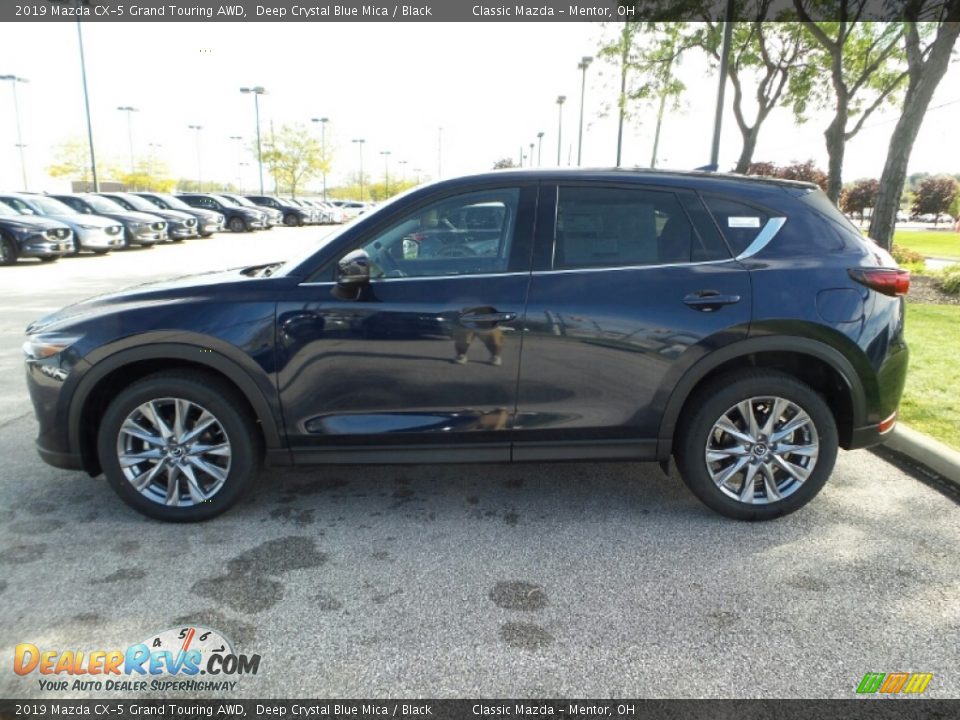 2019 Mazda CX-5 Grand Touring AWD Deep Crystal Blue Mica / Black Photo #4