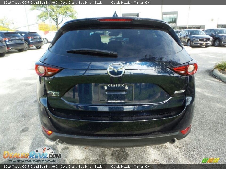 2019 Mazda CX-5 Grand Touring AWD Deep Crystal Blue Mica / Black Photo #6
