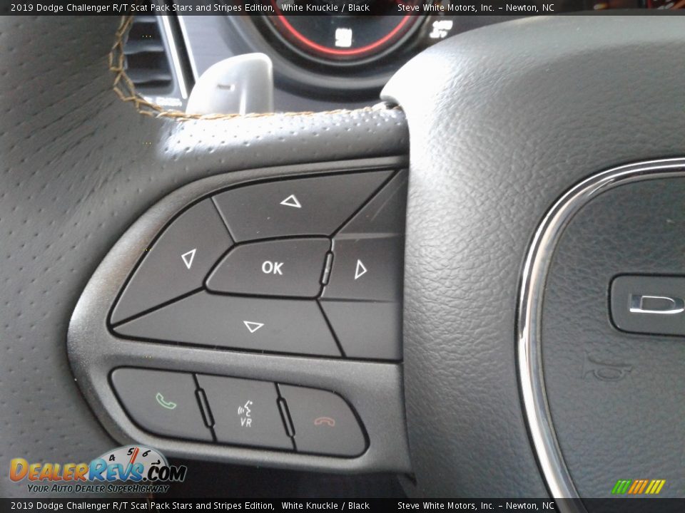 2019 Dodge Challenger R/T Scat Pack Stars and Stripes Edition White Knuckle / Black Photo #16