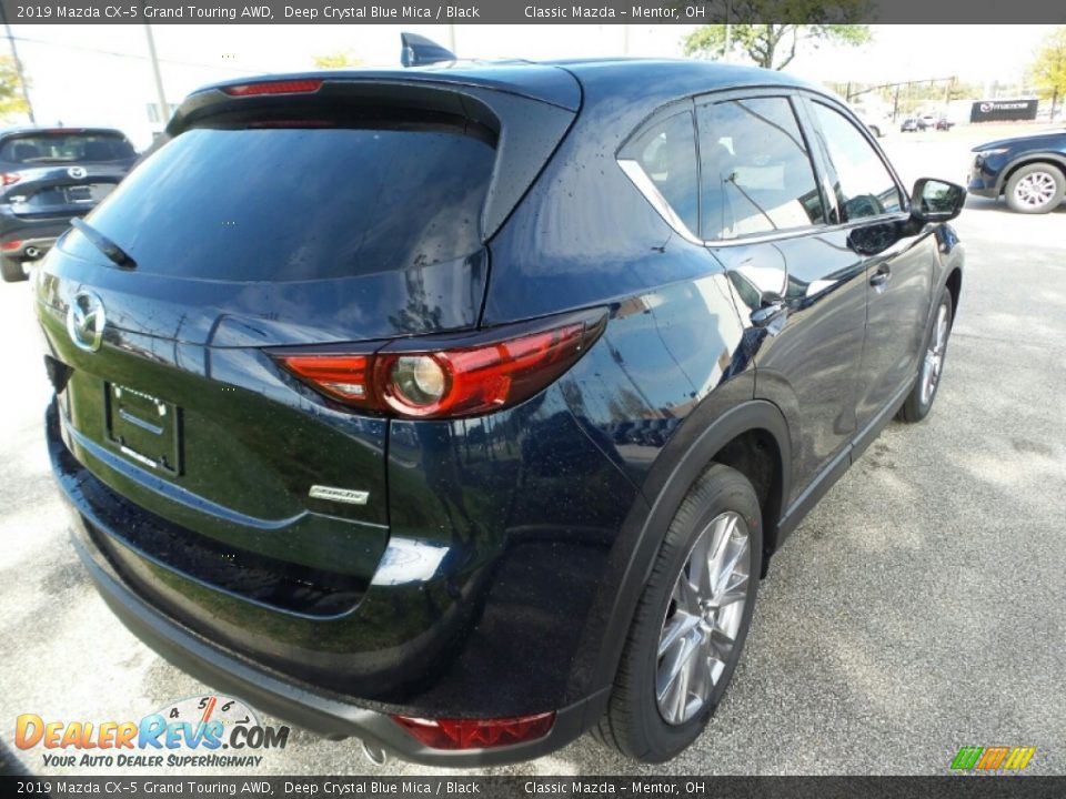 2019 Mazda CX-5 Grand Touring AWD Deep Crystal Blue Mica / Black Photo #7