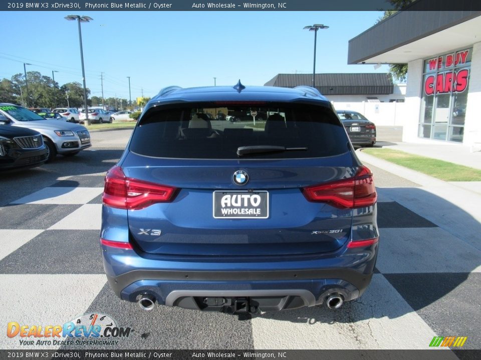 2019 BMW X3 xDrive30i Phytonic Blue Metallic / Oyster Photo #4