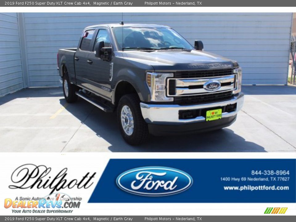 2019 Ford F250 Super Duty XLT Crew Cab 4x4 Magnetic / Earth Gray Photo #1