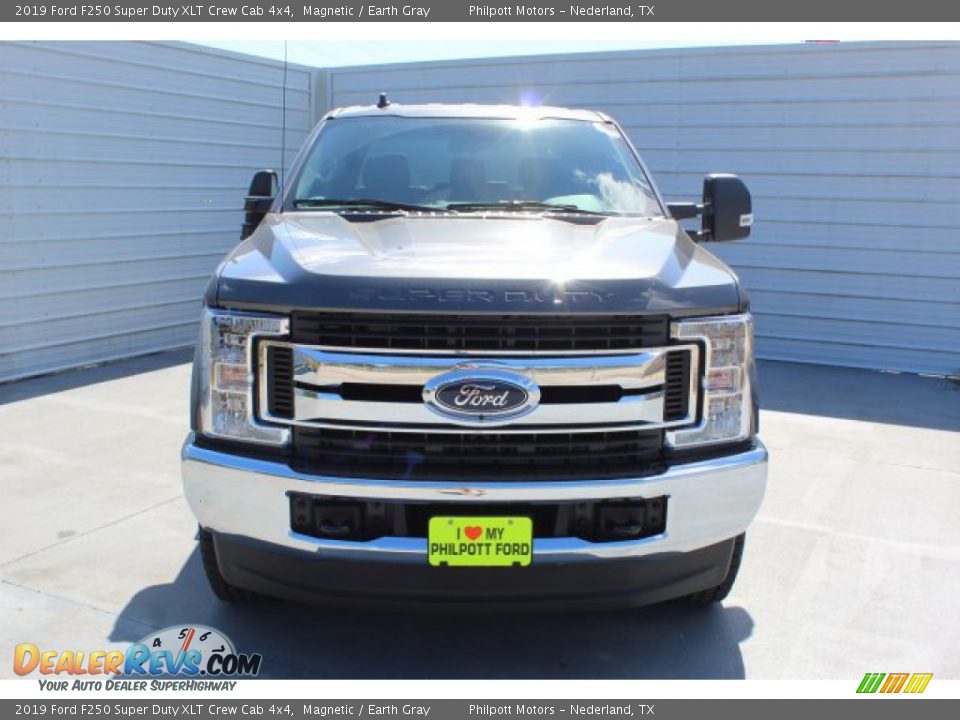 2019 Ford F250 Super Duty XLT Crew Cab 4x4 Magnetic / Earth Gray Photo #3