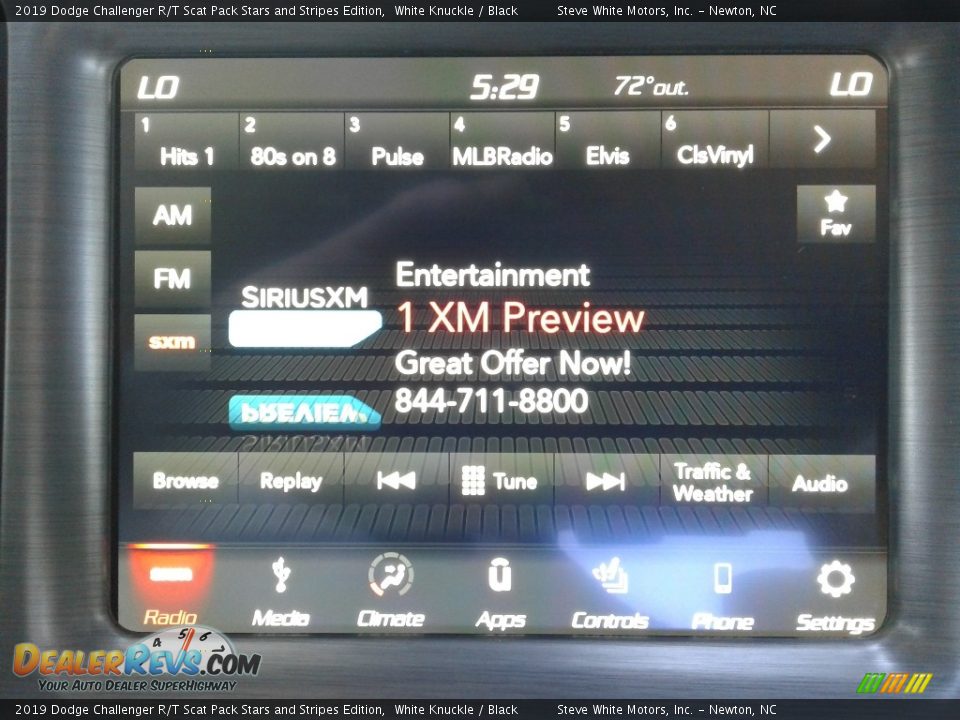 2019 Dodge Challenger R/T Scat Pack Stars and Stripes Edition White Knuckle / Black Photo #20