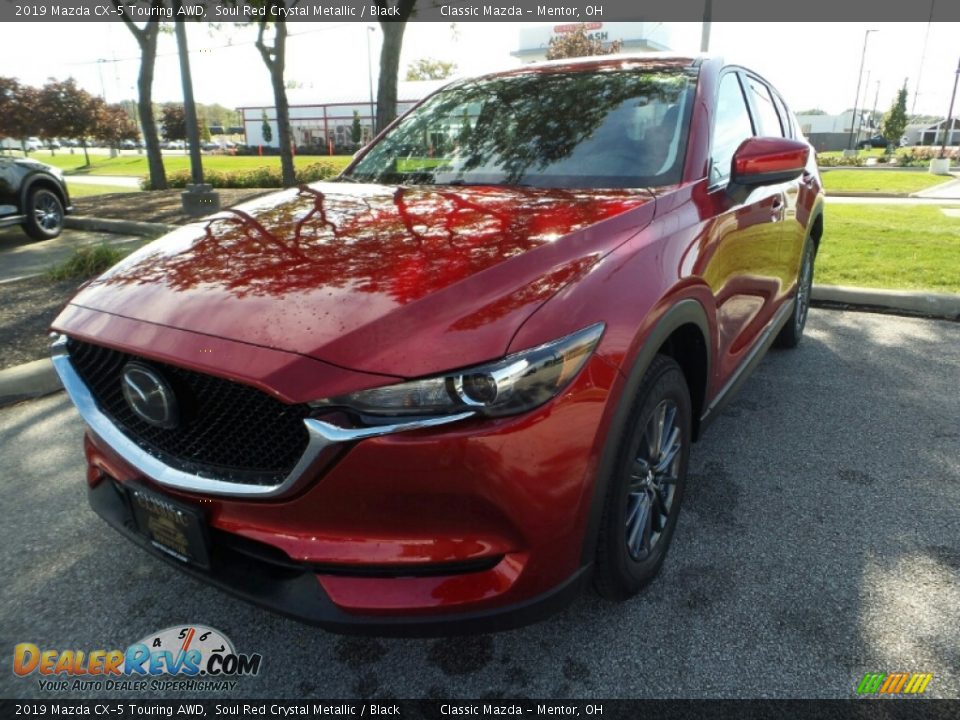 2019 Mazda CX-5 Touring AWD Soul Red Crystal Metallic / Black Photo #3