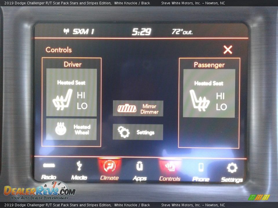 2019 Dodge Challenger R/T Scat Pack Stars and Stripes Edition White Knuckle / Black Photo #23