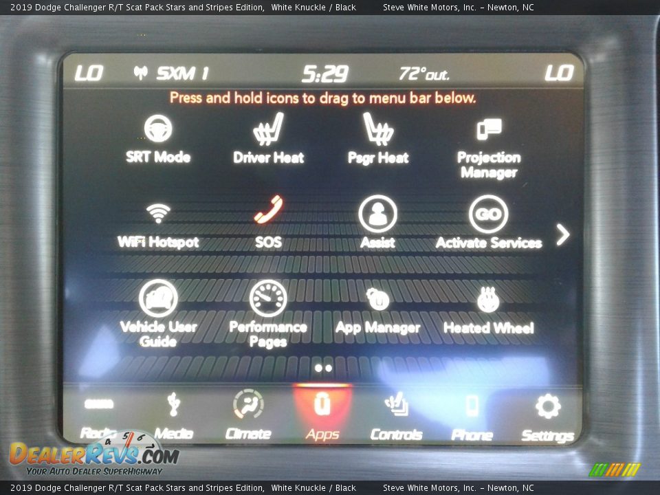 2019 Dodge Challenger R/T Scat Pack Stars and Stripes Edition White Knuckle / Black Photo #24