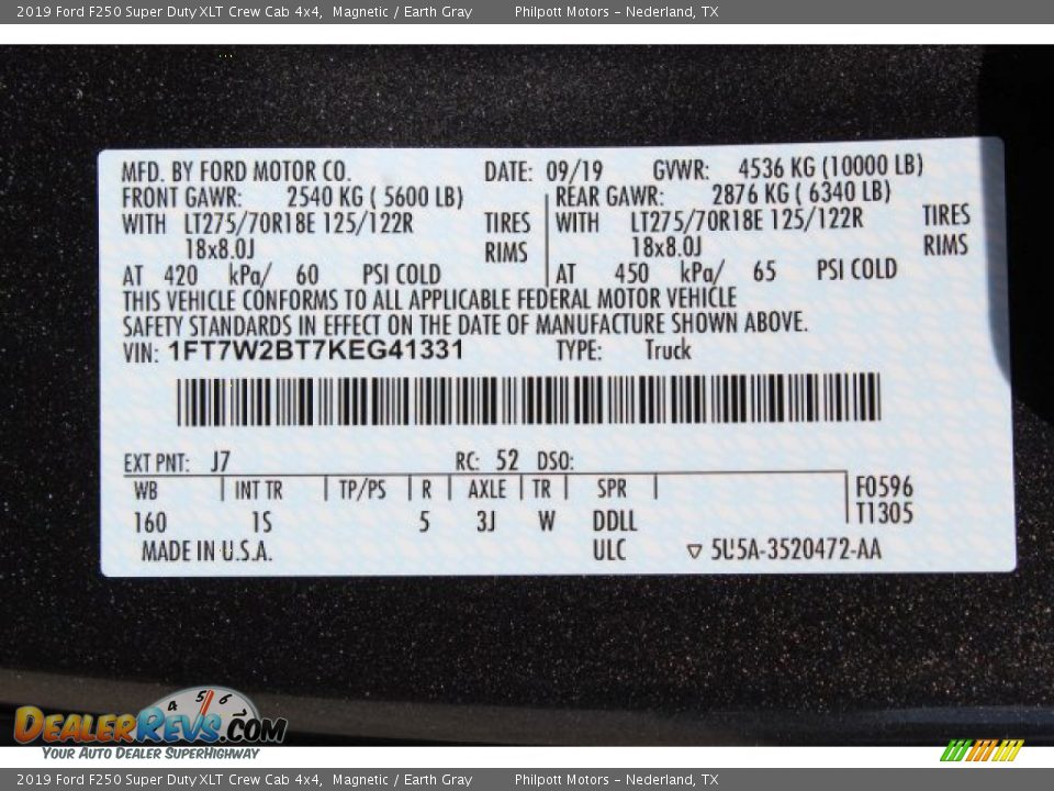 2019 Ford F250 Super Duty XLT Crew Cab 4x4 Magnetic / Earth Gray Photo #24