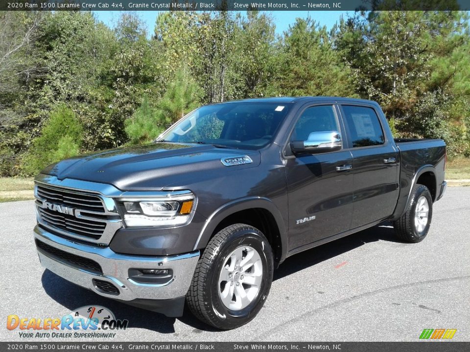 2020 Ram 1500 Laramie Crew Cab 4x4 Granite Crystal Metallic / Black Photo #2