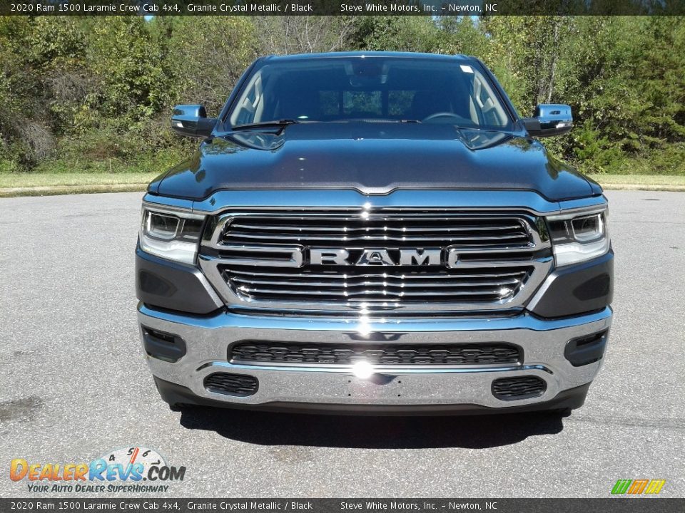 2020 Ram 1500 Laramie Crew Cab 4x4 Granite Crystal Metallic / Black Photo #3