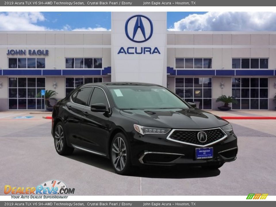 2019 Acura TLX V6 SH-AWD Technology Sedan Crystal Black Pearl / Ebony Photo #1