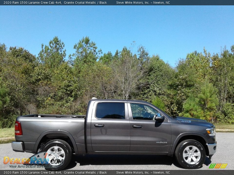 2020 Ram 1500 Laramie Crew Cab 4x4 Granite Crystal Metallic / Black Photo #5